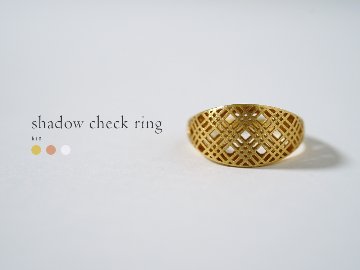 K18 シャドーチェック リング rpj1074t22の画像
