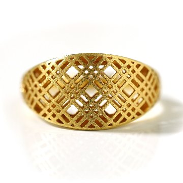 K18 シャドーチェック リング rpj1074t22の画像