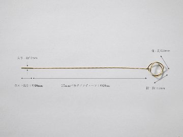 【片耳販売】 K18 アミメ イヤーカフ チェーンピアス rph43733223の画像