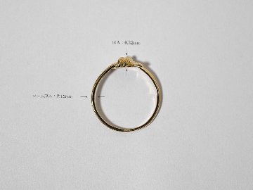 K18 フィッシャーマンズ ノット リング rpa3527122の画像