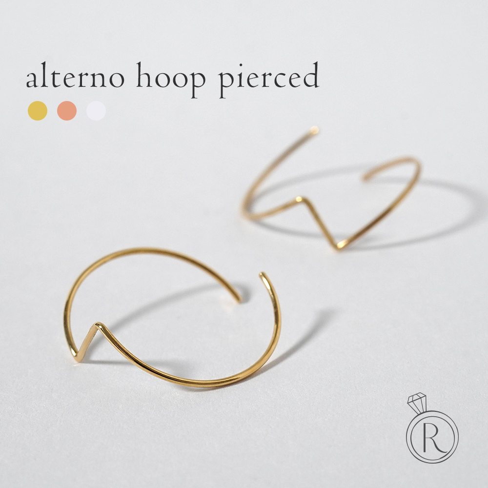 K18 アルテルノ フープピアス rpj1878a23の画像