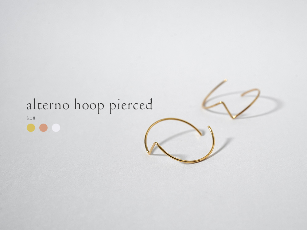 K18 アルテルノ フープピアス rpj1878a23の画像