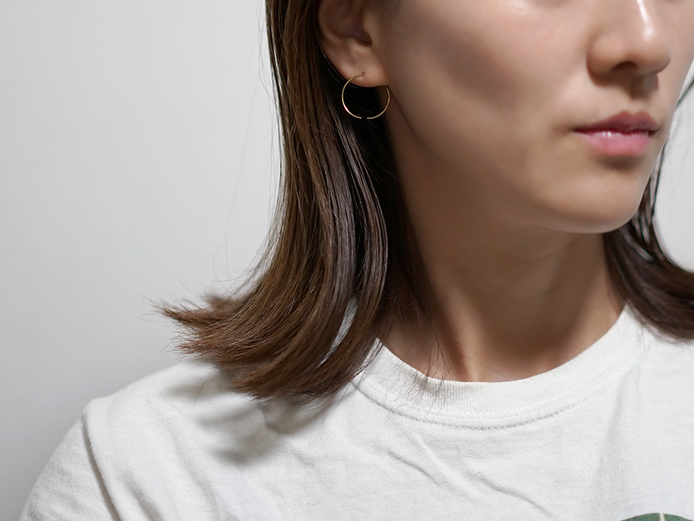 K18 アルテルノ フープピアス rpj1878a23の画像