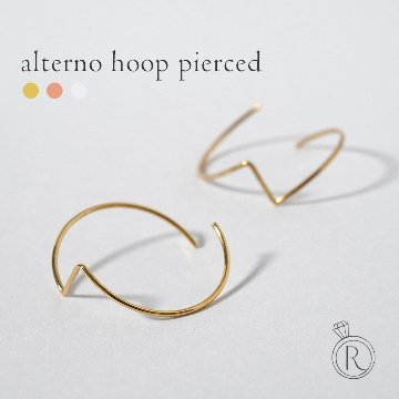 K18 アルテルノ フープピアス rpj1878a23の画像