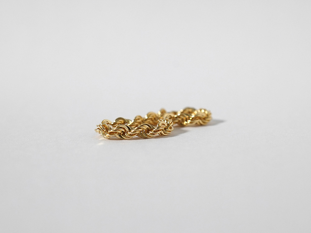 K18 ロープ チェーンリング 2.7mm rpu100122の画像