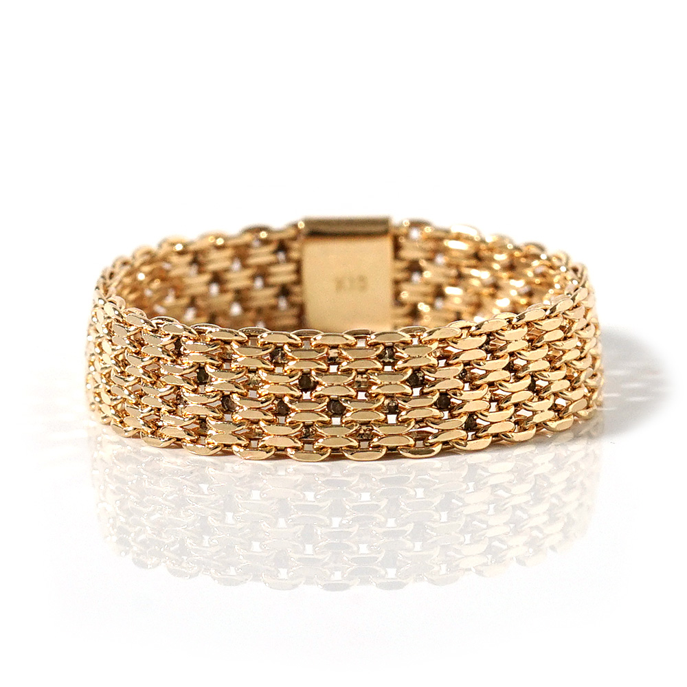 K18 ビスマルク チェーン リング 5.0mm