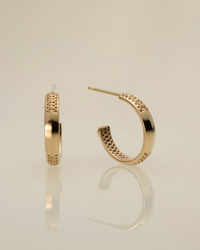 K10 バンブー フープポストピアス vg23e0910tの画像