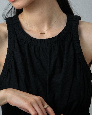 K10 ブラックダイヤ バー ネックレス vz23n1569aの画像