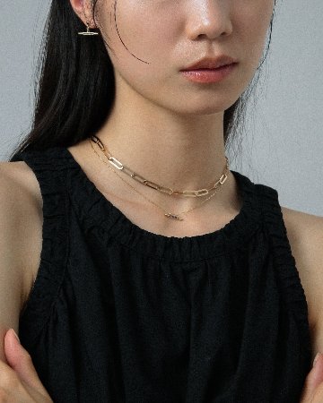 K10 ブラックダイヤ バー ネックレス vz23n1569aの画像