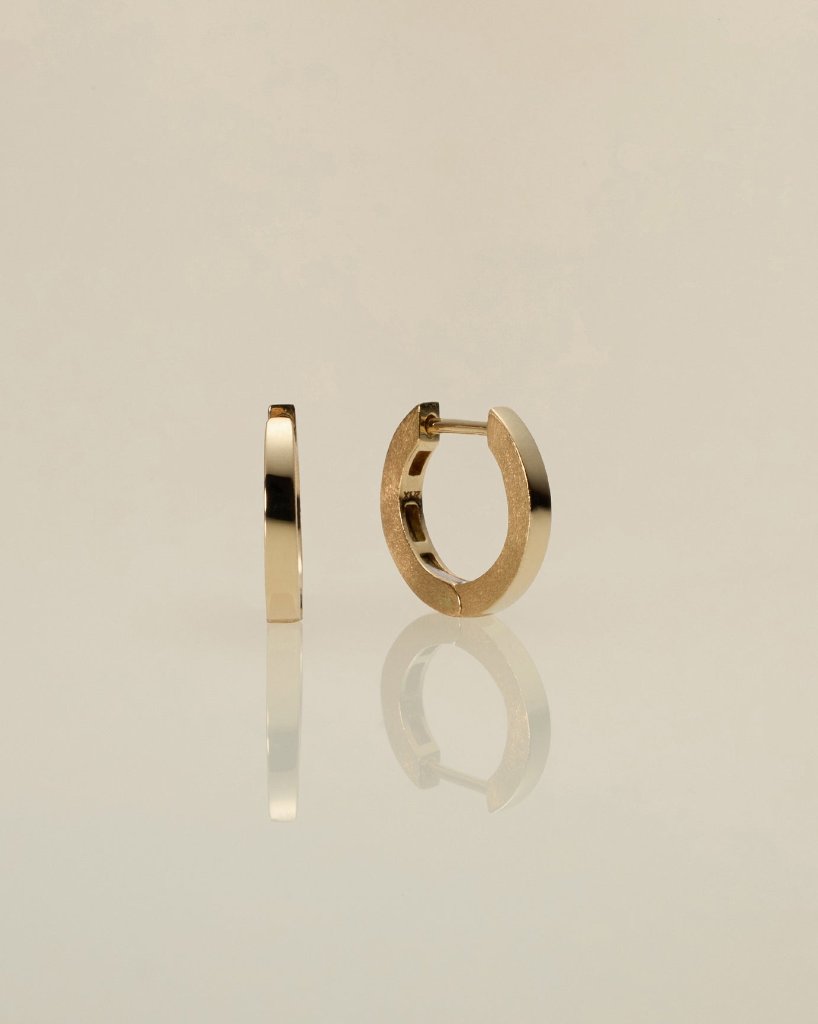 K10 K18 フラット フープピアス スモール vg23e0905aの画像