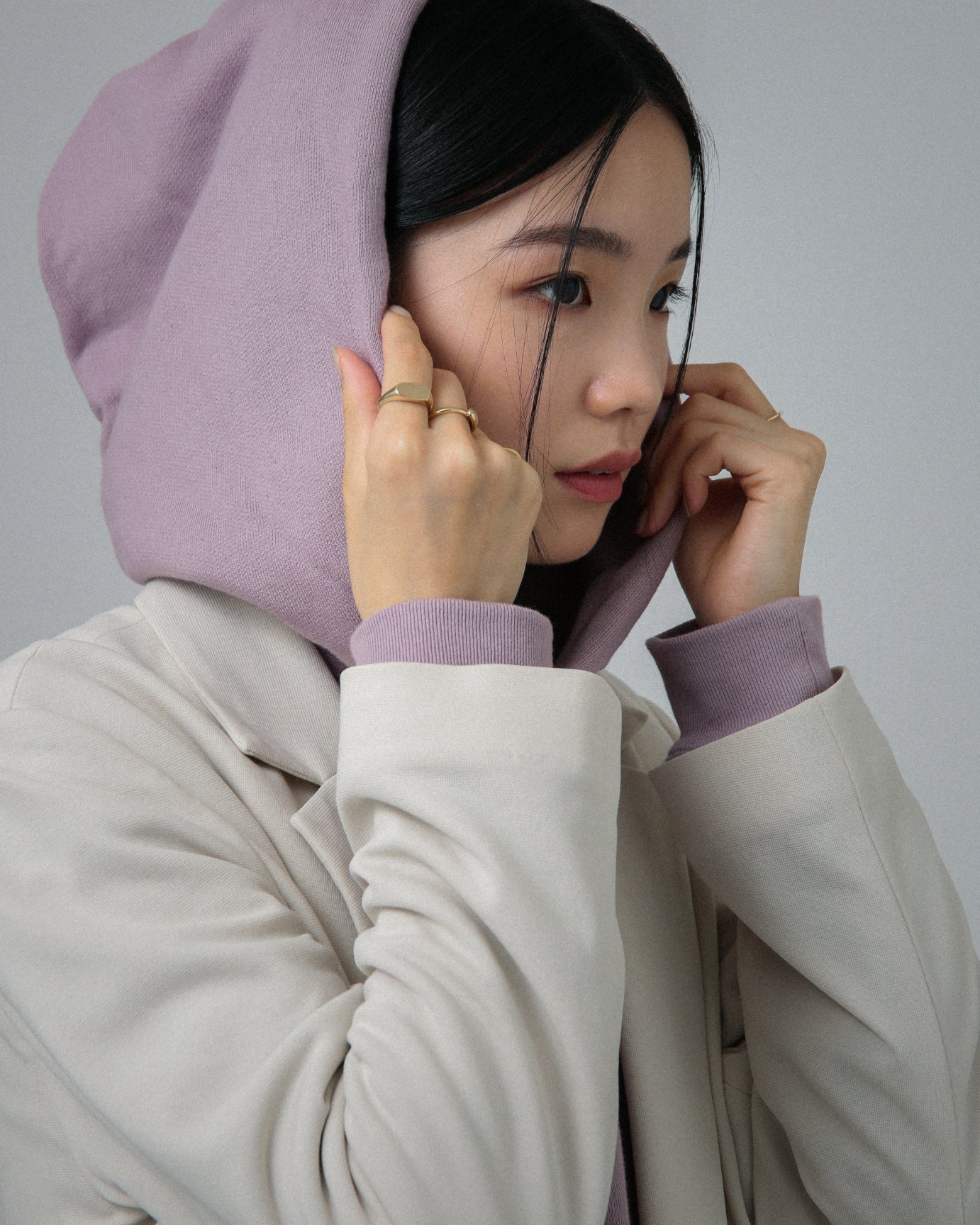 K10 マットオーバル シグネットリング ゴールド vg22r0754bの画像