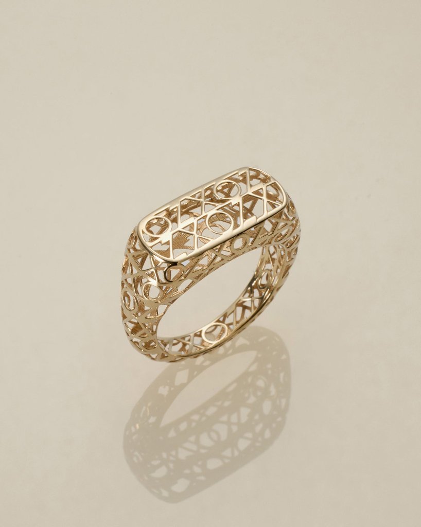 K10 メッシュ シグネットリング vg23r1565tの画像