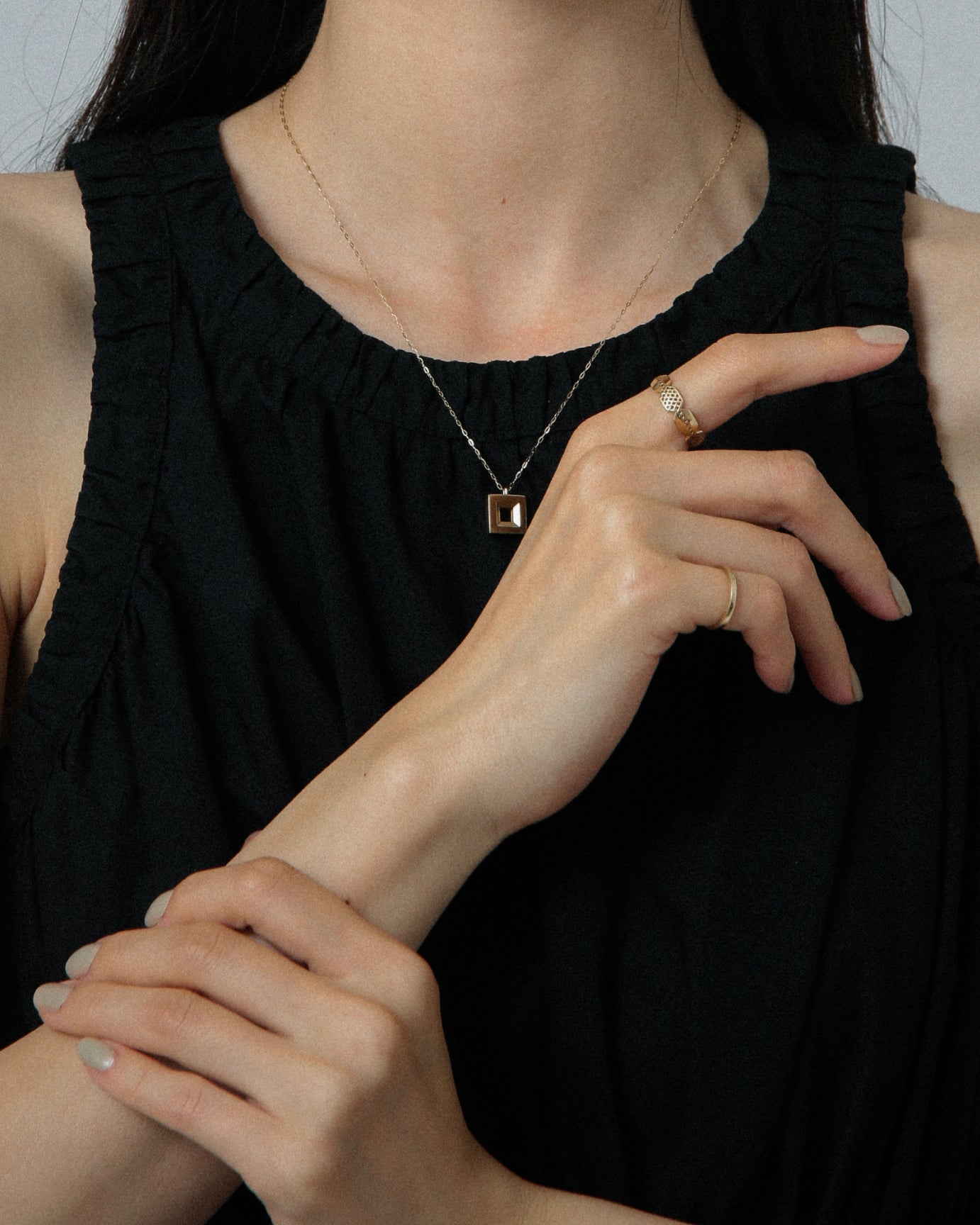 K18 キャンバス ネックレス vz23n0500aの画像