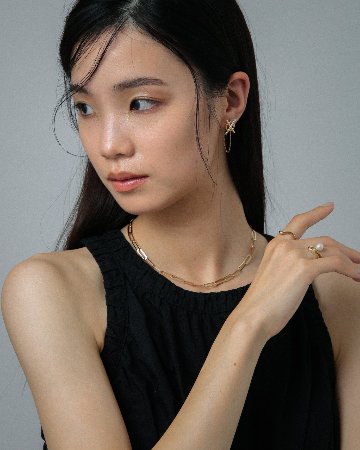 K18 ベイ パール リング リップル vg22r3977aの画像