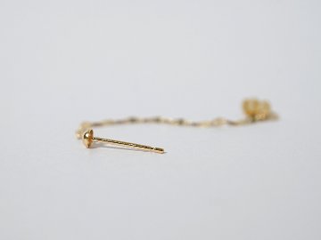K18 エクレア バックキャッチ チェーンピアス rph43715623の画像