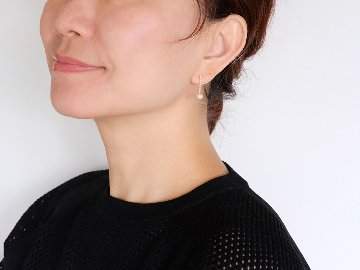 K18 レクタ パール ピアス rph43692123の画像