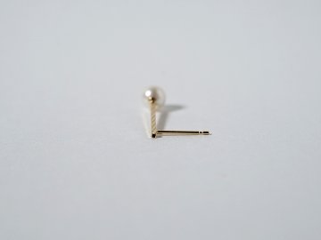 K18 レクタ パール ピアス rph43692123の画像