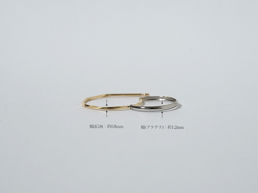 K18/Pt ビーナエ ルーチェス フープピアス rph43714123の画像