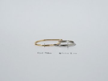 K18/Pt ビーナエ ルーチェス フープピアス rph43714123の画像