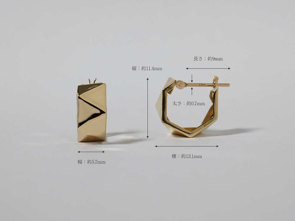 K18 アングラー フープピアス rpakr219023の画像