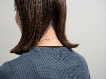 K18 エクステンション スライドアジャスター カットアズキ チェーン 7cm rpw100099の画像