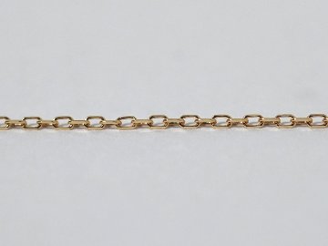 K18 エクステンション スライドアジャスター カットアズキ チェーン 7cm rpw100099の画像