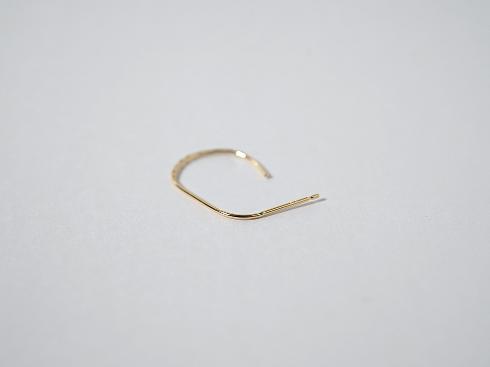 K18 ハーフ ドロップ スタッド ピアス rph43231323の画像