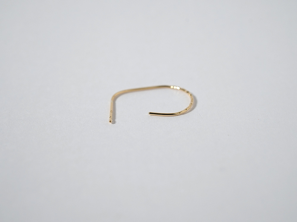 K18 ハーフ ドロップ スタッド ピアス rph43231323の画像