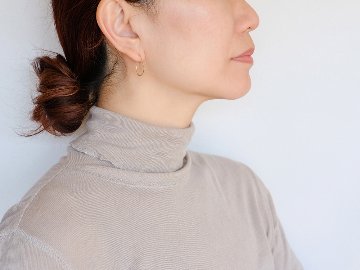 K18 ハーフ ドロップ スタッド ピアス rph43231323の画像