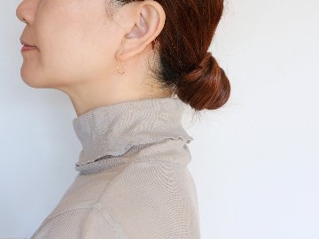 K18 ハーフ ドロップ スタッド ピアス rph43231323の画像