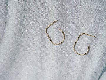 K18 ハーフ ドロップ スタッド ピアス rph43231323の画像