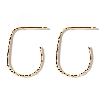 K18 ハーフ ドロップ スタッド ピアス rph43231323の画像