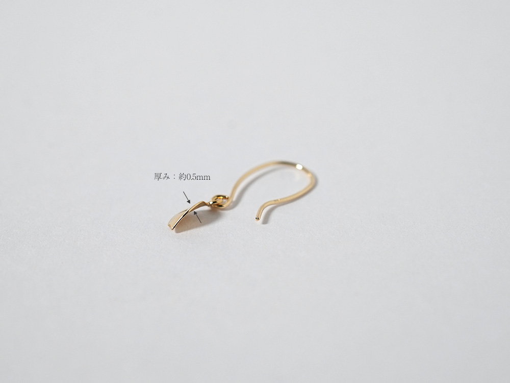 K18 リーフ フックピアス rph45969723の画像