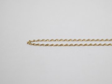 K18 ツイスト エクレア ネックレスチェーン 1.8mm rpu101921の画像