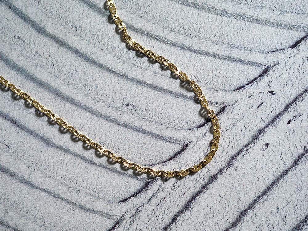 K18 ルナ ネックレスチェーン 2.7mm rpu101821の画像