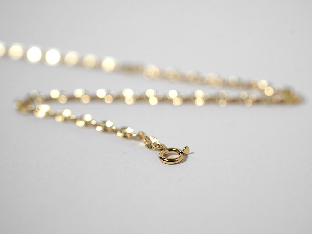 K18 ルナ ネックレスチェーン 2.7mm rpu101821の画像