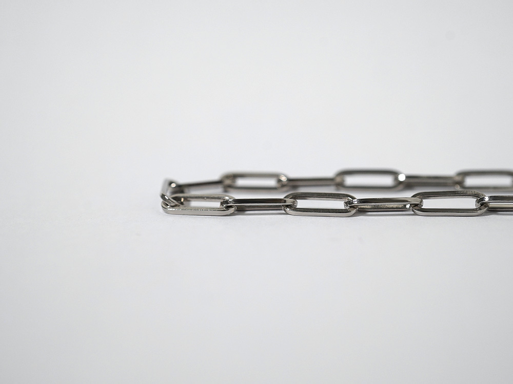Pt ペーパークリップ ネックレスチェーン 4.4mm rpu102021の画像