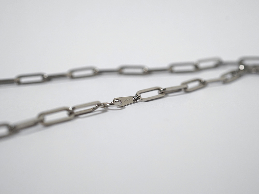 Pt ペーパークリップ ネックレスチェーン 4.4mm rpu102021の画像