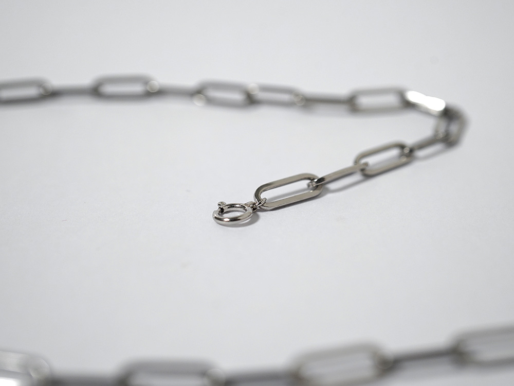 Pt ペーパークリップ ネックレスチェーン 4.4mm rpu102021の画像