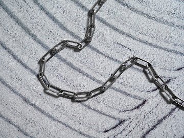 Pt ペーパークリップ ネックレスチェーン 4.4mm rpu102021の画像