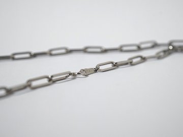 Pt ペーパークリップ ネックレスチェーン 4.4mm rpu102021の画像