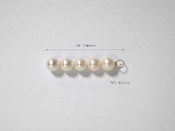 K18 アコヤパール ライン ペンダントトップ rph63544421の画像