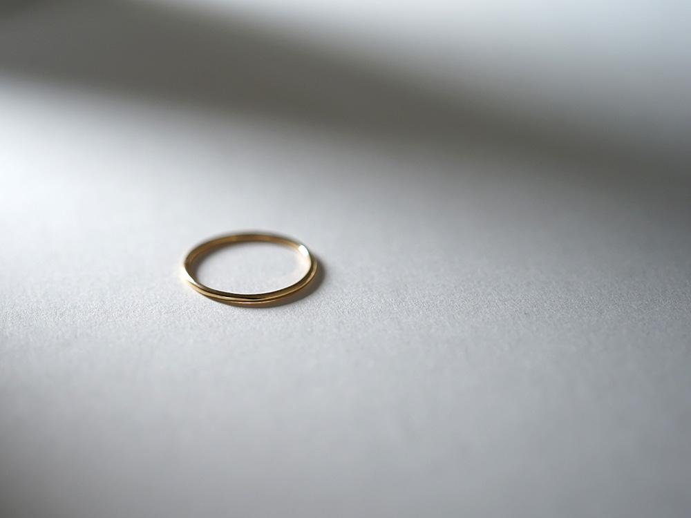 K18 シン リング 1.2mm rpaub9422の画像