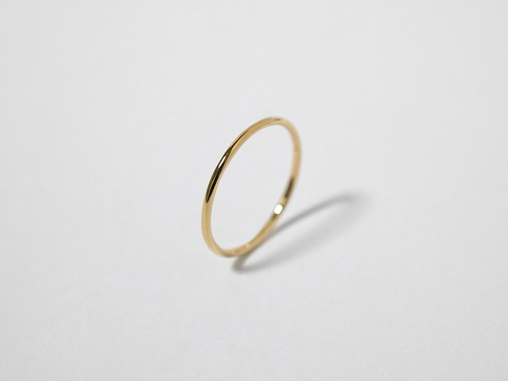 K18 シン リング 1.2mm rpaub9422の画像