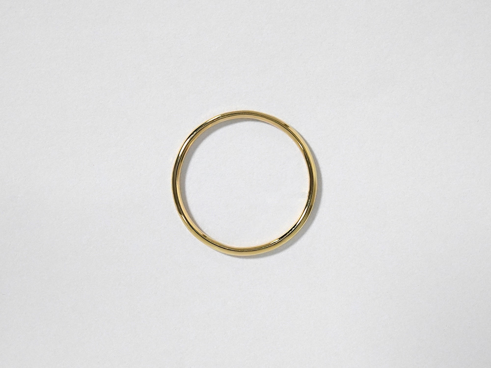 K18 シン リング 1.2mm rpaub9422の画像