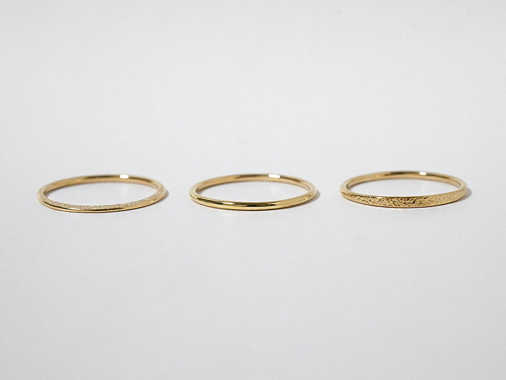 K18 シン リング 1.2mm rpaub9422の画像