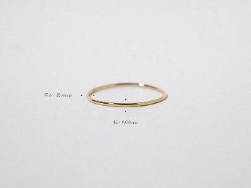 K18 シン リング 0.8mm rpaub9322の画像