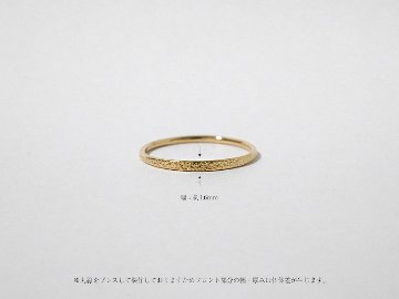 K18 ハーフ ハラネ リング rpaprg4622の画像