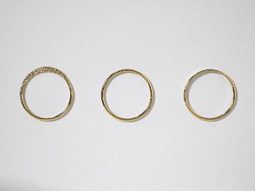 K18 ハーフ ハラネ リング rpaprg4622の画像