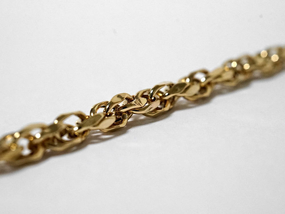 K18 ドッピア ネックレスチェーン 4.5mm rpu102321の画像